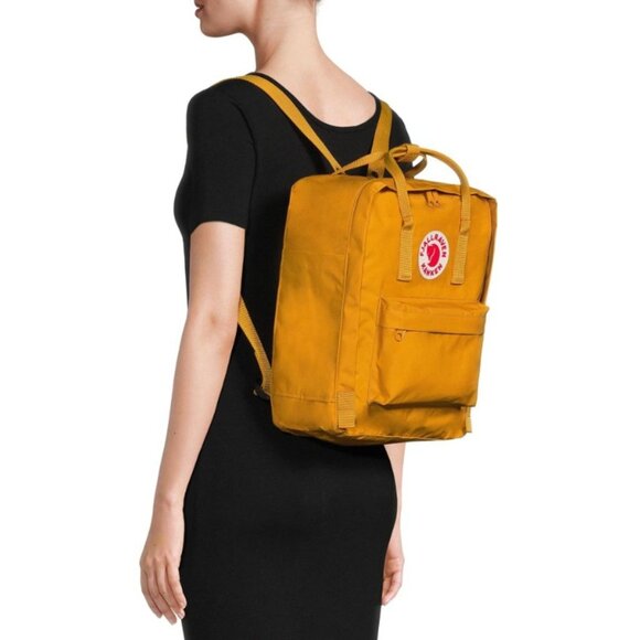 Fjallraven Unisex Adult Kånken Classic Backpack - Acorn/Yellow - OS - NWT - Picture 1 of 9